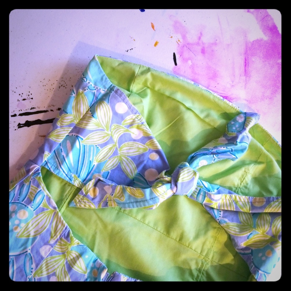 Strapless floral dress with sexy fun back opening